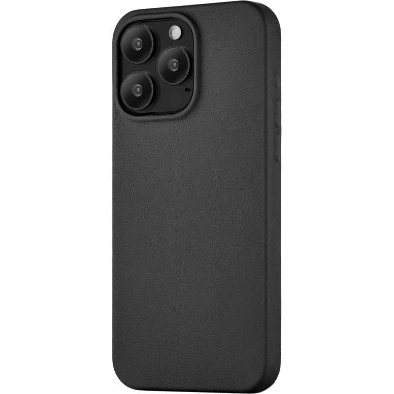 CS307BL67PCP-I23M Чехол защитный uBear Capital Leather Case, iPhone 15 Pro Max, MagSafe, чёрный